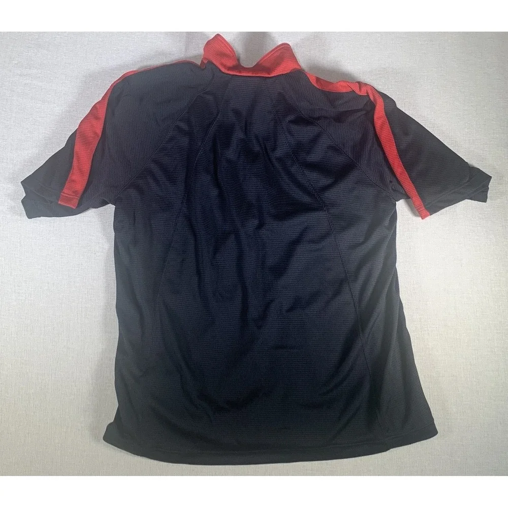 Nike LeBron L23‎ Short Sleeve 1/4 Zip Pullover Black And Red XL